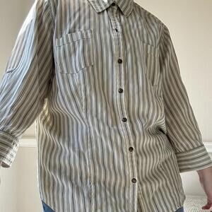 Croft & Barrow pin-striped button-up shirt